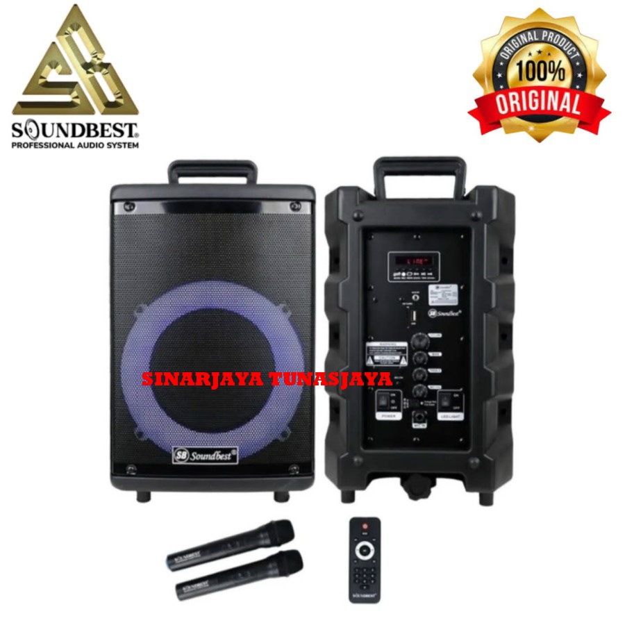 Speaker Portable Meeting SOUNDBEST FT8 EVOLUTION - 8 Inch Bluetooth USB SOUNDBEST FT 8 / FT-8 Ori
