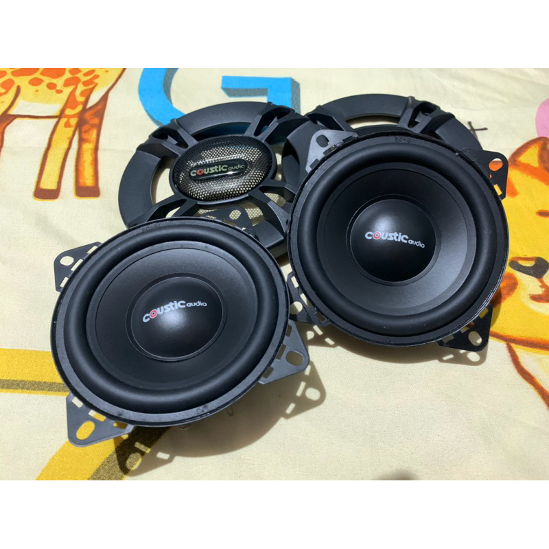 Speaker 4inch Coustic Audio MidBass Sepasang dan Covernya (Rasa Baru Harga Bekas)