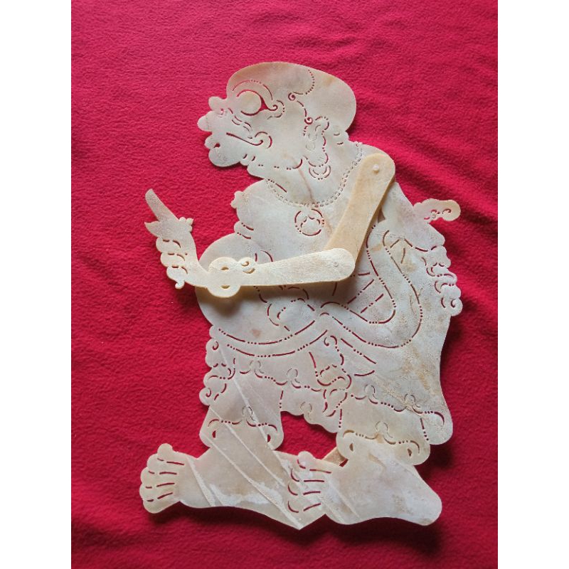 Wayang kulit asli Indonesia Tokoh Bagong Putihan/Gebingan