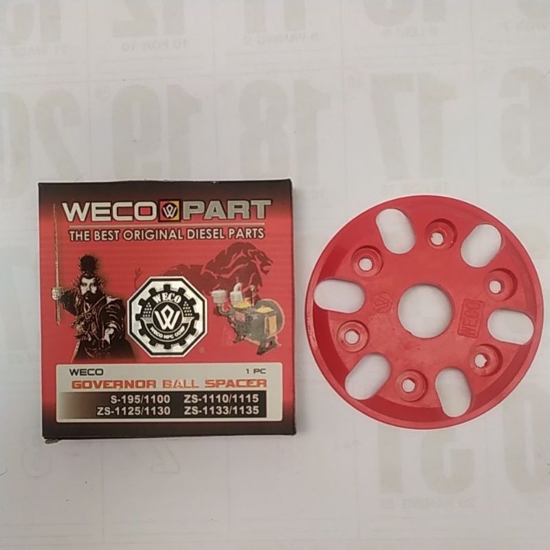 Fiber Wiber Governor Ball Spacer S195-ZS1135 12PK-36PK ORIGINAL WECO