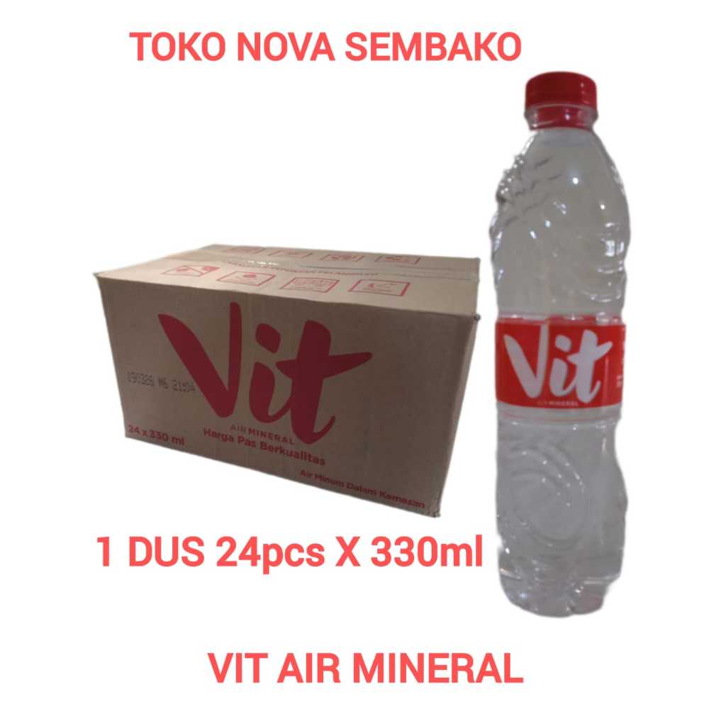 

VIT AIR MINERAL BOTOL JUAL 1 DUS 24pcs X 330 ml || MURAH MERIAH || BOTOL ||