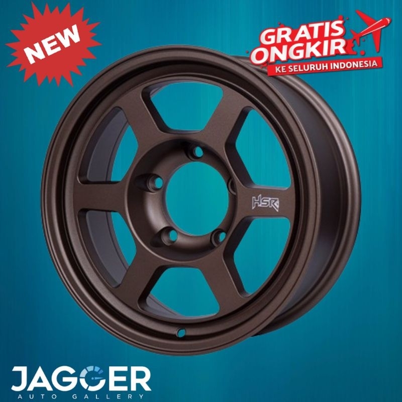 Velg Jimny Taft Escudo Ring 16 HSR Tokyo R16 Lebar 6,5 bronze