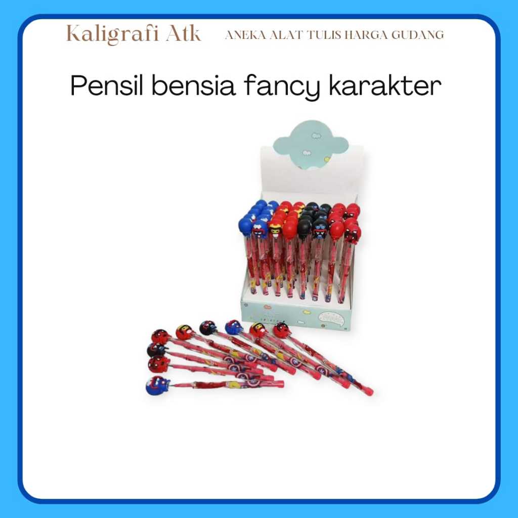 

Pensil sambung susun Bensia Fancy Karakter Superhero