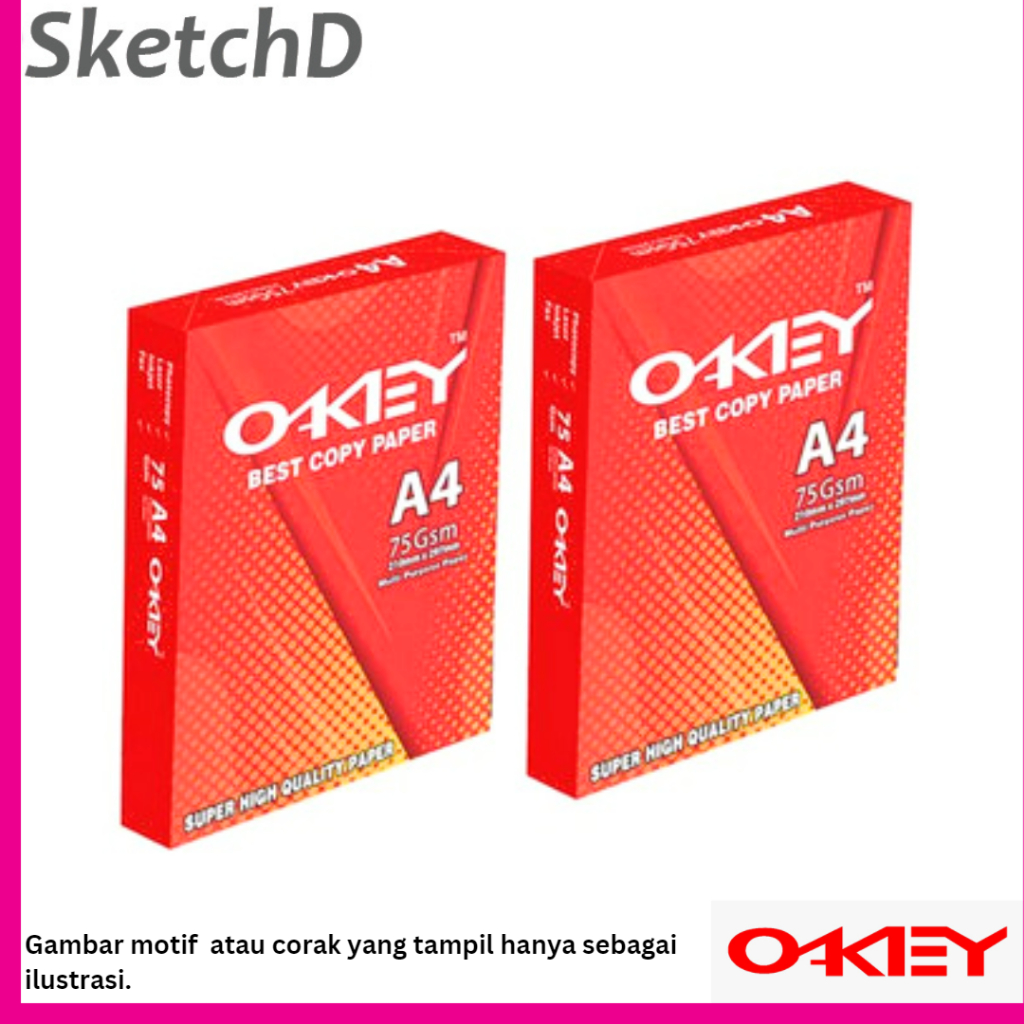 

Kertas Fotocopy 75gsm Okey A4 1 Rim - Kertas HVS Okey 75gsm