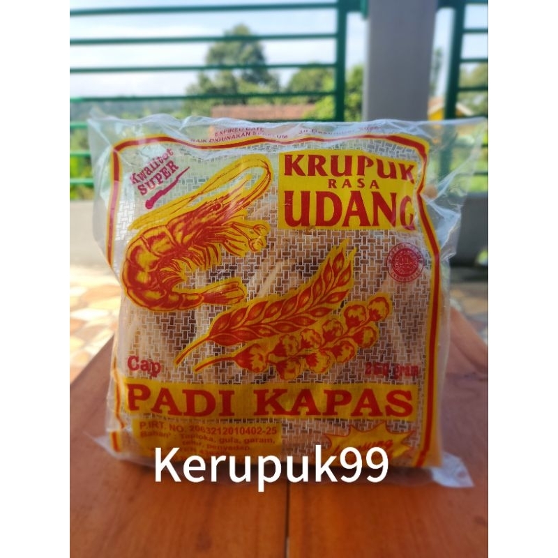 

Kerupuk Udang Stik 250 gram Padi Kapas