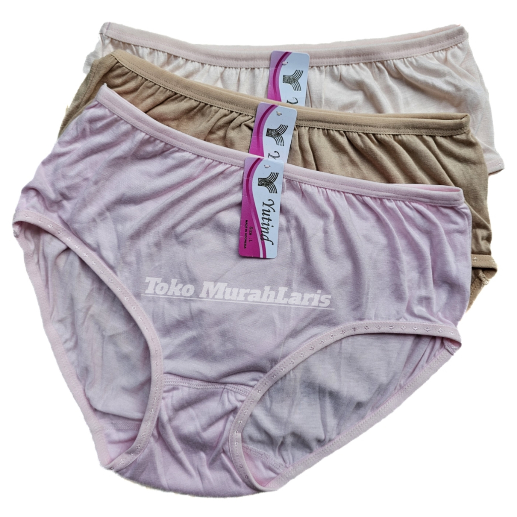 Cd Wanita Yutind 019 Polos Warna Terang | Celana Dalam Wanita Dewasa Bahan Katun