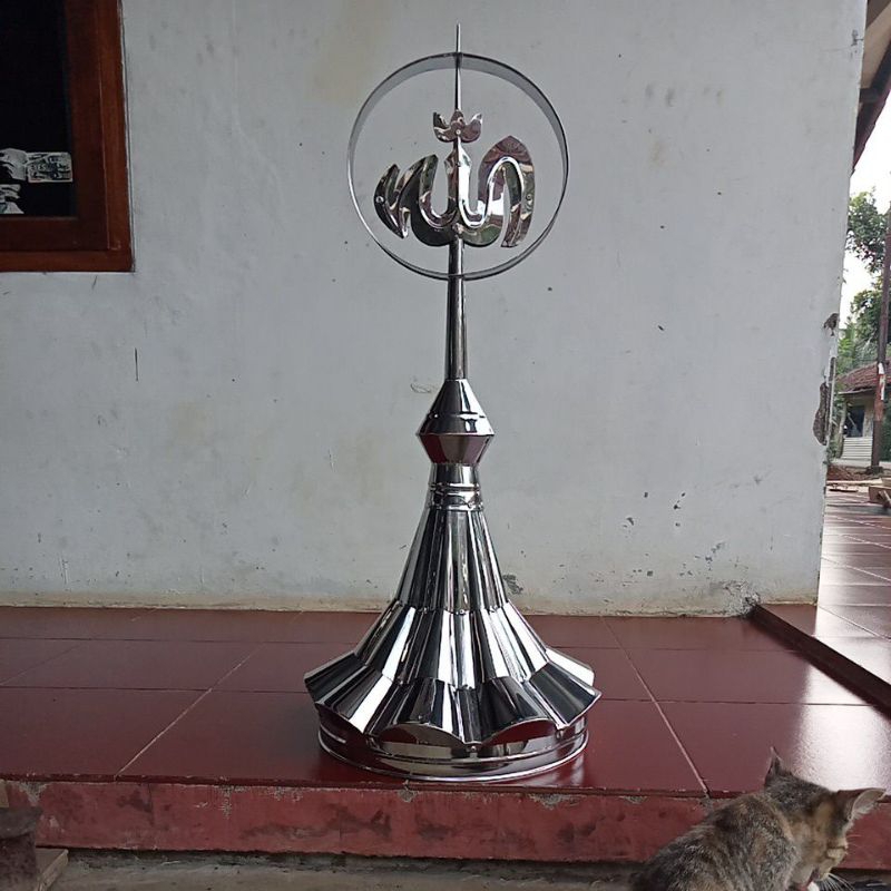 kubah mesjid / pucuk kubah 35cm stainlees