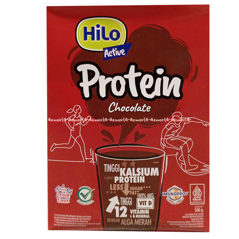 

HILO Active 500gr Protein Chocolate Hi-lo Aktif Coklat Less Sugar Susu Tinggi Kalsium Protein Untuk Tulang Remaja Hailo Aktiv Rendah Gula Dengan Alga Merah