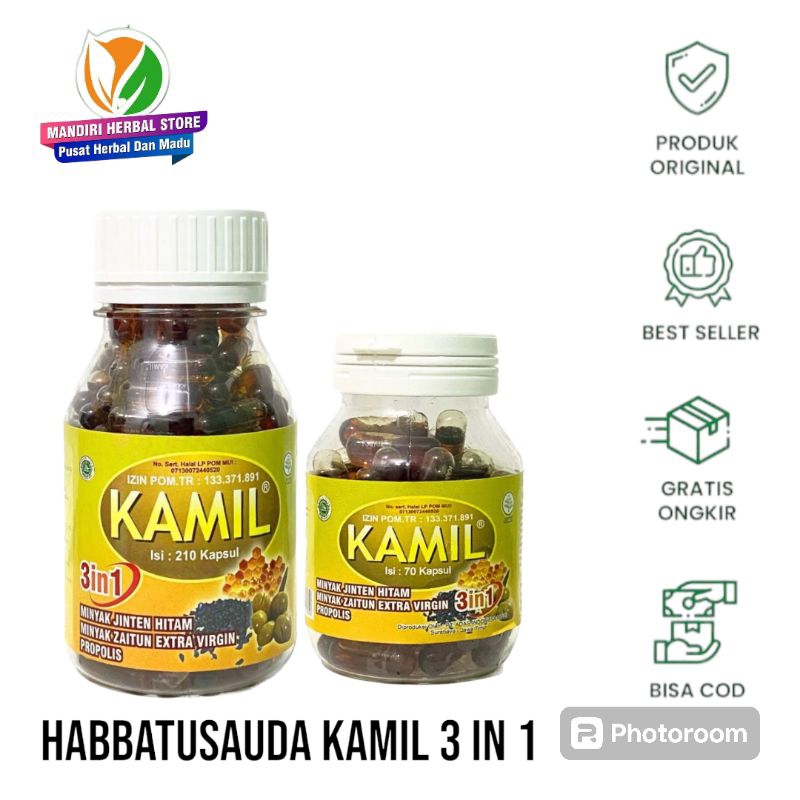 KAMIL HABBATUSSAUDA 3 IN 1 HABBATUSSAUDA PROPOLIS ZAITUN