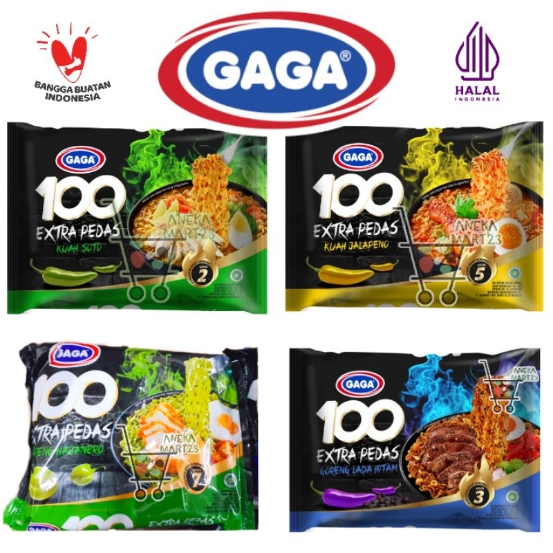 

MIE INSTAN GAGA 100 EXTRA PEDAS KUAH GORENG