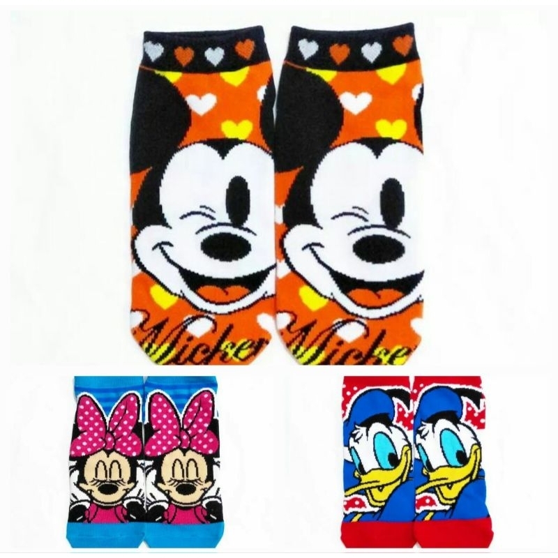 Kaos Kaki Disney Mickey Minnie Mouse Donald Duck