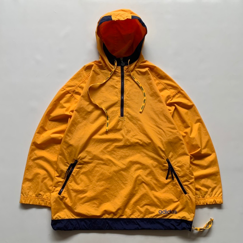 Jaket Windbreaker Adidas Vintage Big Logo Trefoil