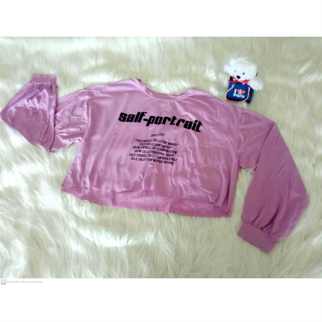 Kaos Lengan Panjang warna Ungu/ Lilac (Pre-loved)