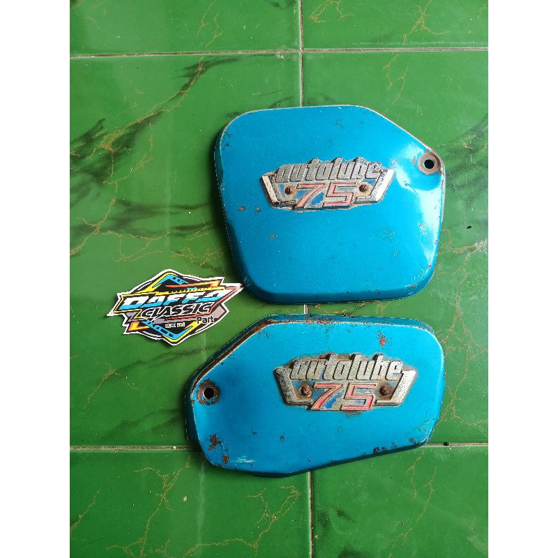 bok aki cofer side set emblem Yamaha v75 biru