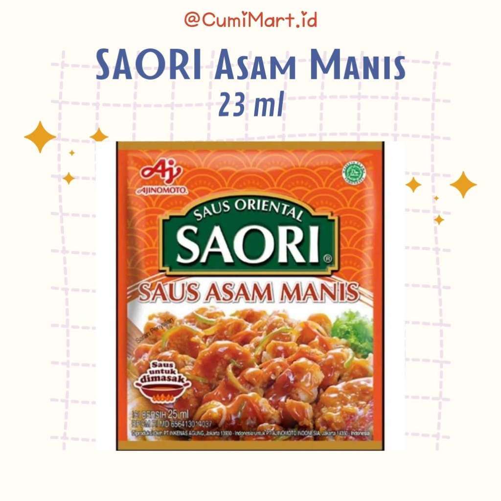 

Saori Saus Asam Manis Sachet 23ml