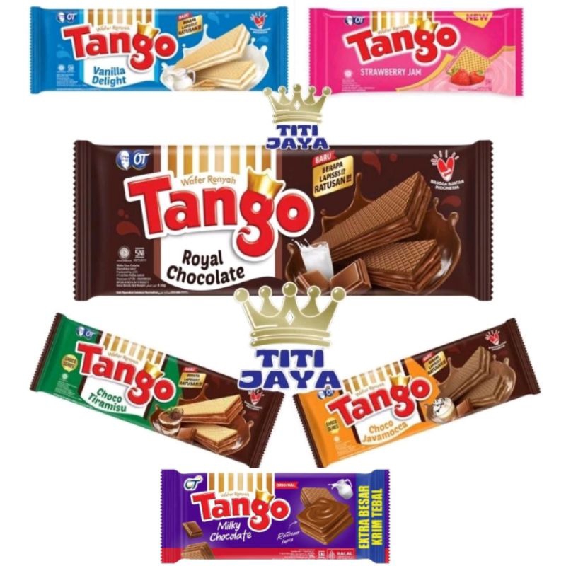 

TANGO WAFER BESAR 120GR VANILA COKLAT CHOCO JAVAMOCA TIRAMISU SNACK JAJAN ANAK