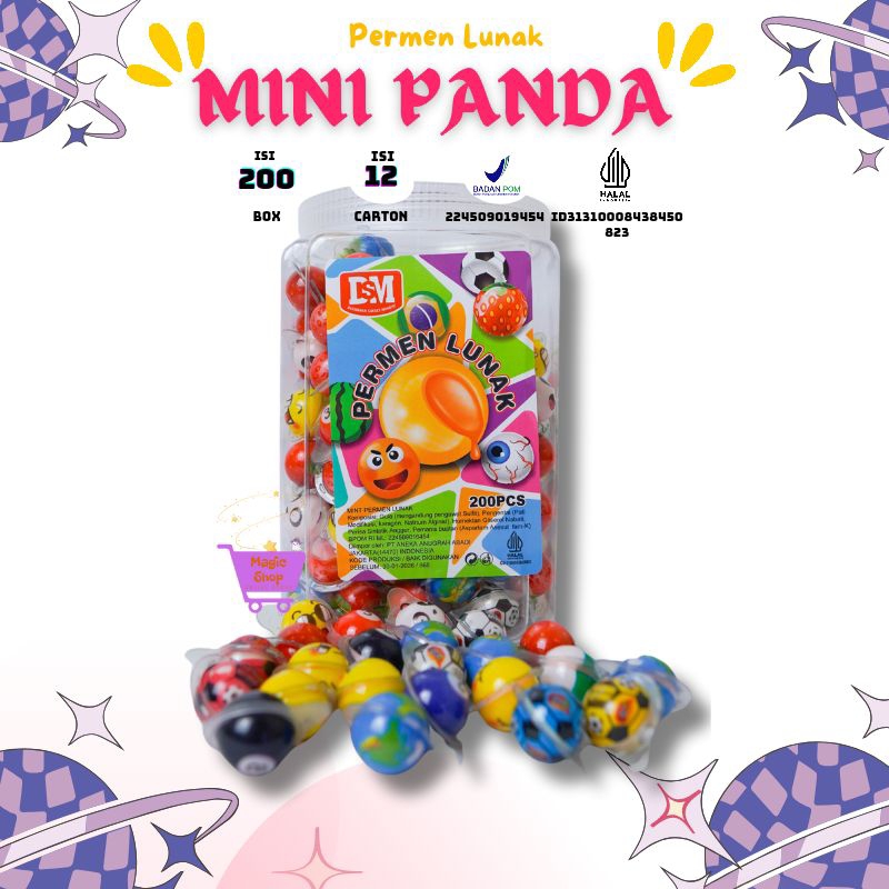 

Permen Lunak Mini 200 pcs Panda