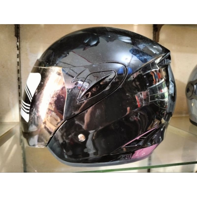 HELM STRIKE ASCA DEWASA BLACK GLOSSY