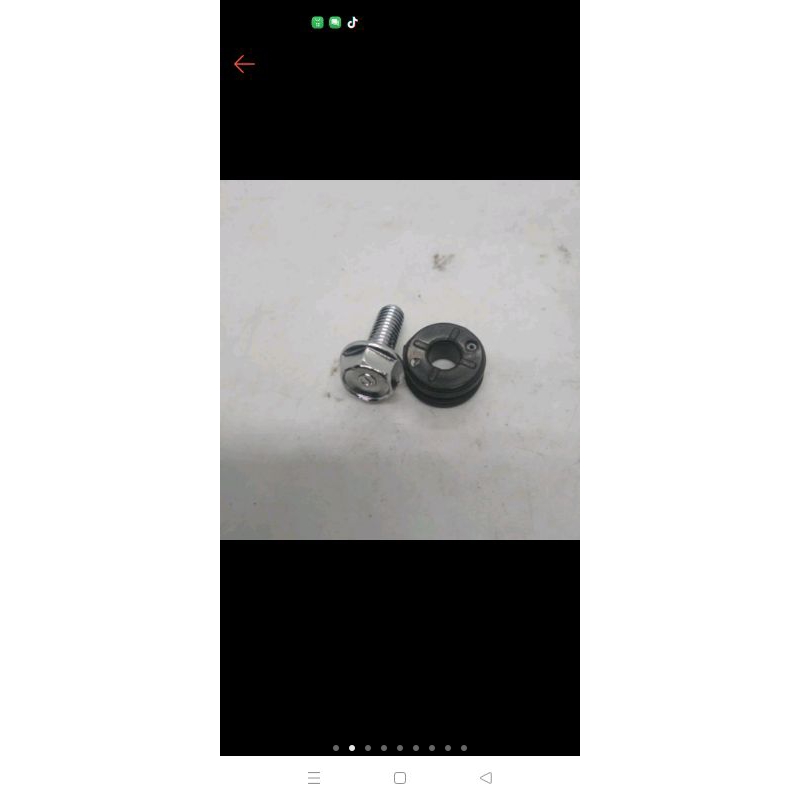 1set karet bos baut crome set cover tameng knalpot Honda Beat Scoopy Spacy Vario ORI