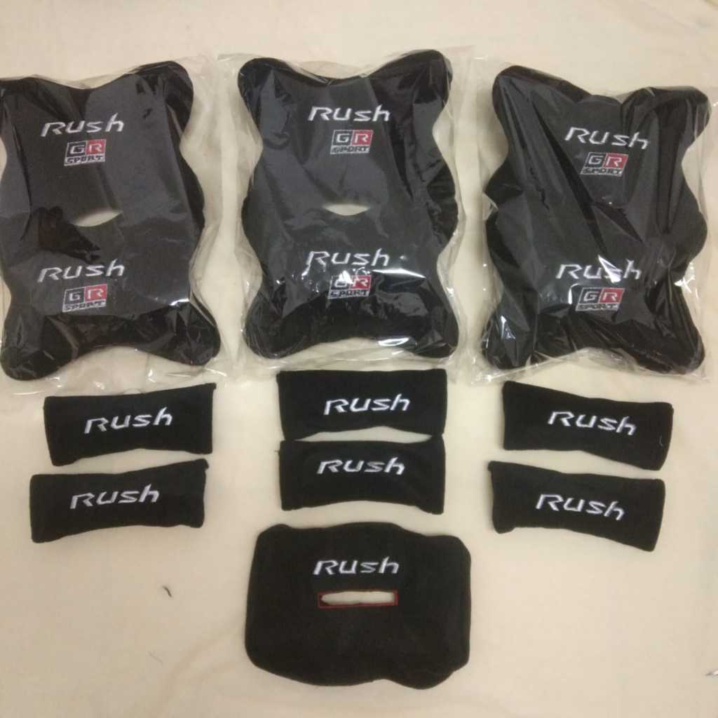 Headrest sandaran kepala bantal mobil aksesoris variasi interior custom Toyota all new rush GR Sport