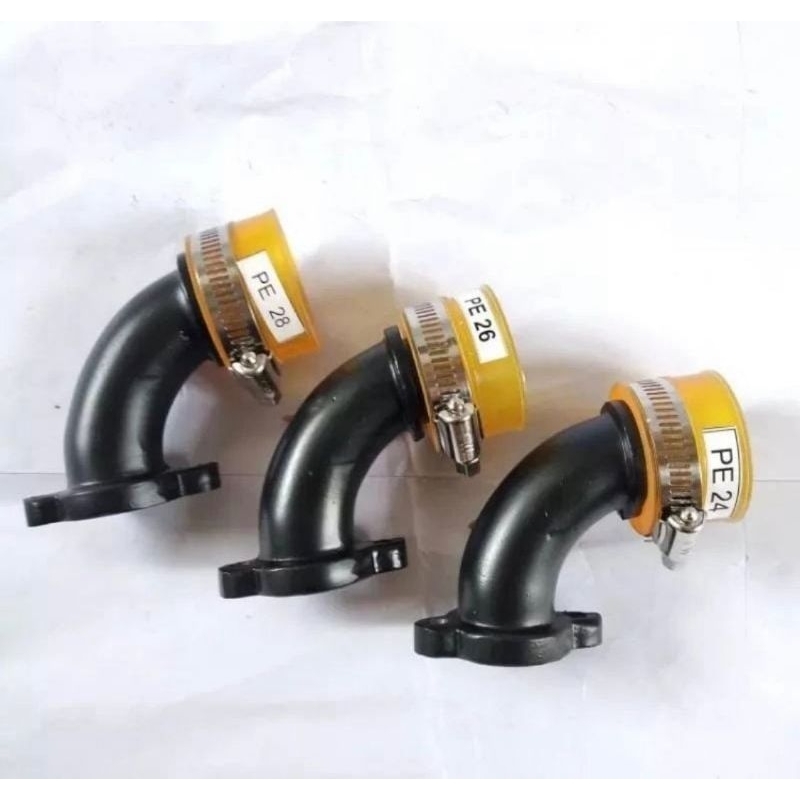 MANIPUL INTAKE MIRING KARBURATOR PE 24 26 28 PWK PWL PE MOTOR BEBEK MATIC INTEK KARBU CARBU CARBURAT