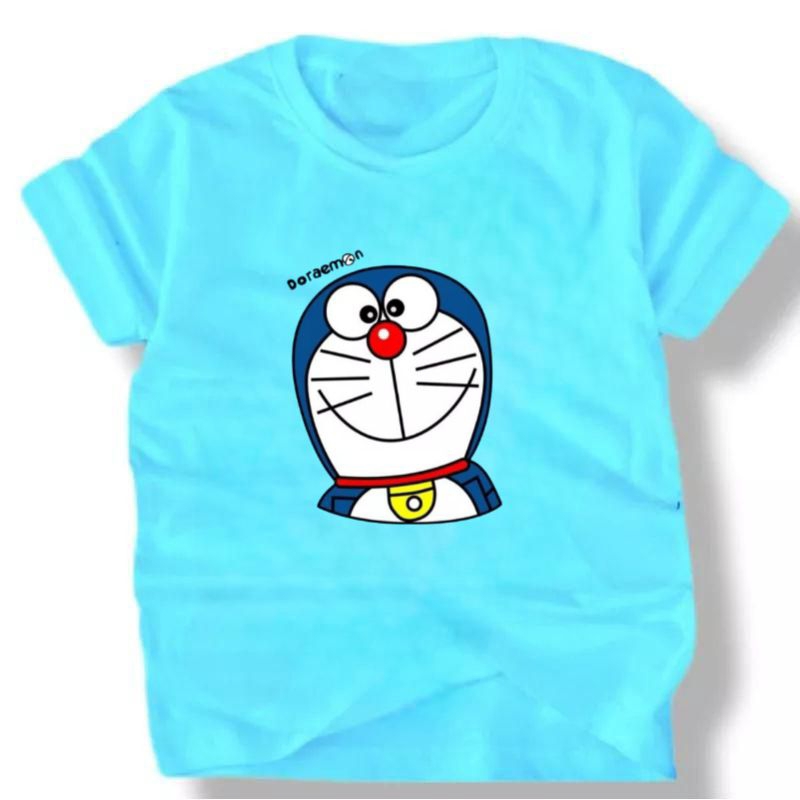 BAJU KAOS ANAK DISTRO COTTON COMBED 30S DORAEMON