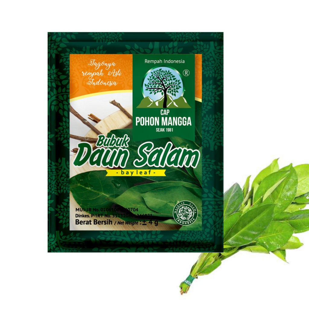 

SACHET - BUMBU HERBAL Bubuk DAUN SALAM Tepung Daun SALAM Kemasan Instan Bumbu Daun Salam 1 Sachet Cap POHON MANGGA POMANG