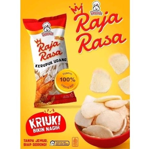 

KRUPUK UDANG RAJA RASA 250 GR KERUPUK ENAK RENYAH GURIH