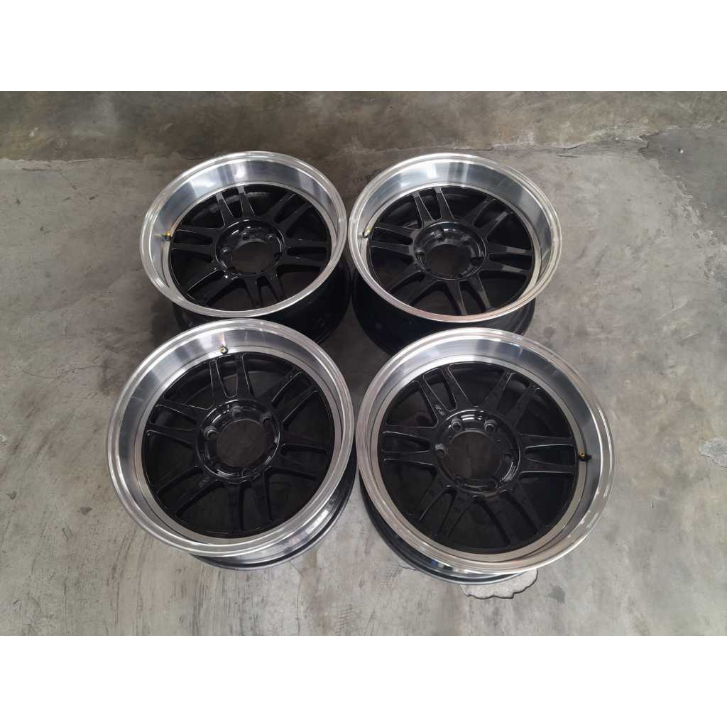 VELG MOBIL BEKAS HSR BLY-01 RING18 LEBAR 9 H6X139 ET0 PAJERO