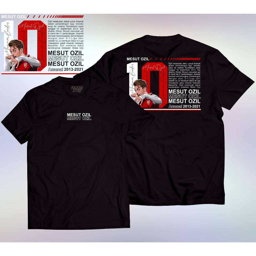 Kaos Ozil Tshirt Mesut Ozil Arsenal Jerman