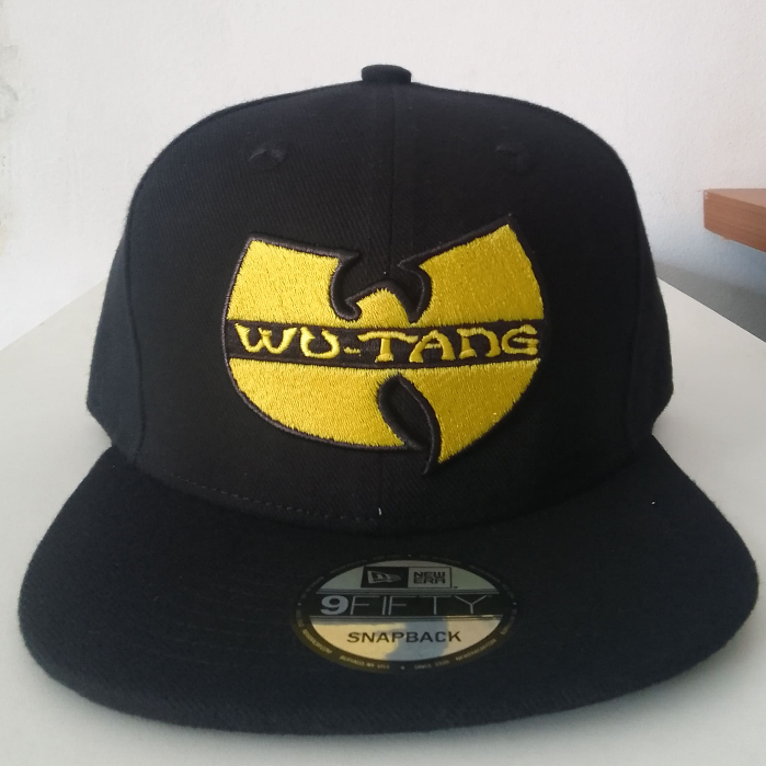 Topi Snapback Caps Wutang Hitam Logo Kuning Unisex