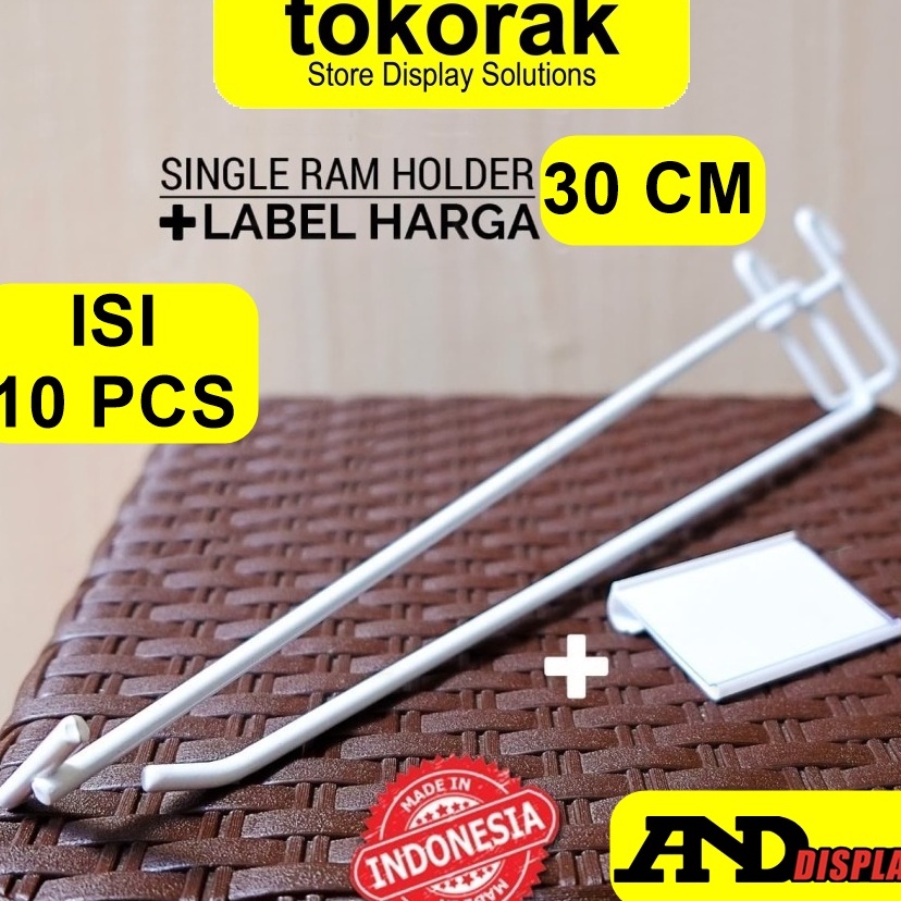 

Model Terupdate SINGLE RAM HOLDER 3CM 1 PCS LABEL HARGA 6CM CANTOLAN GANTUNGAN 3 CM PRICE TAG 6 X 4 CM
