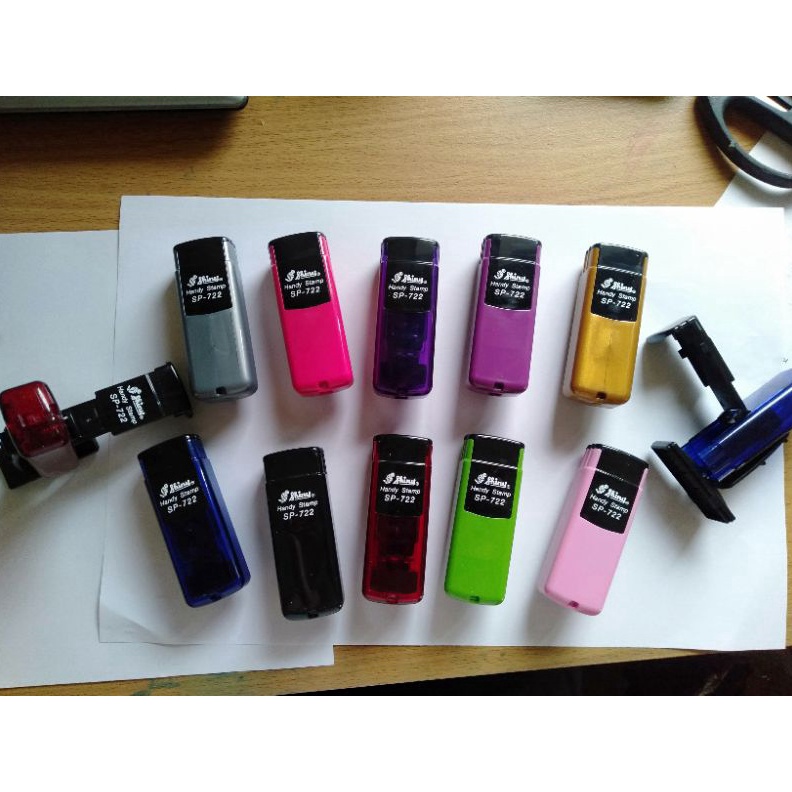 

KODE R87G Stempel Shiny Handy Stamps SP722 NEW SERIES TERBARU Tutup Tidak Terpisah Tulisan