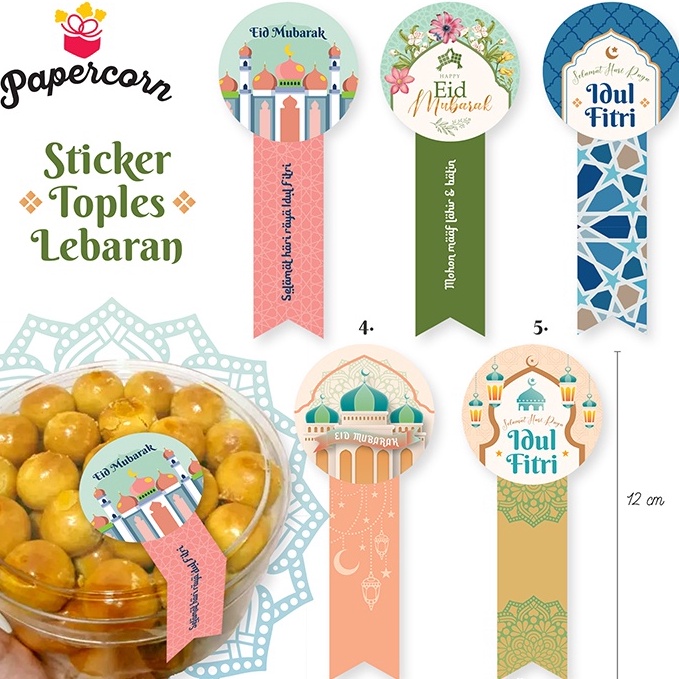 

Big Sale Sticker Segel Toples Lebaran Toples Idul Fitri Lidah diameter 5 cm pj 12 cm