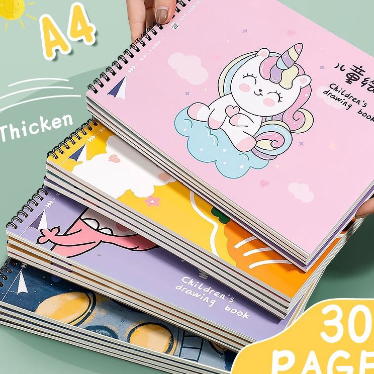 

Garansi 1 Buku gambar A4 Lukisan Lucu Buku Lukisan Kertas Lukisan Anak TK Anak Sekolah Dasar Kosong Lukisan Seni