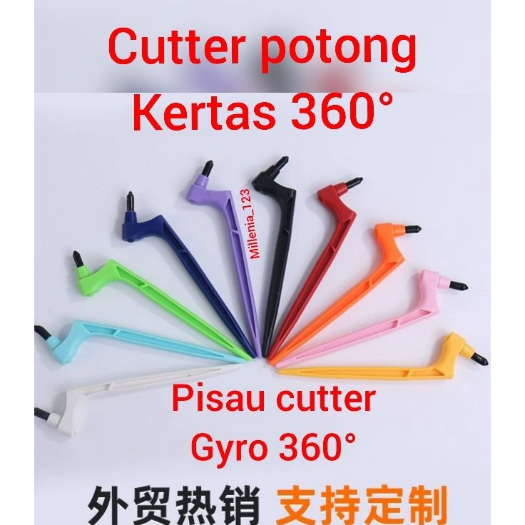 

Obral Populer pisau cutter potong kertas GYRO 36 craft cutting tools