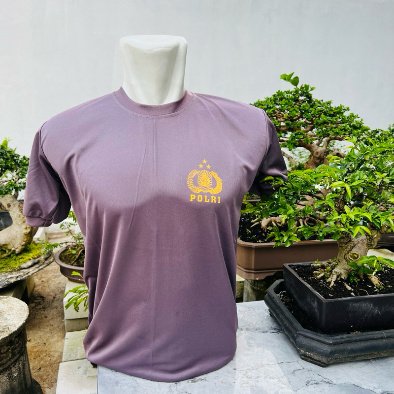 Kaos  Daleman Polri Dry Fit Kaos polisi coklat[jersey Milano.brazil]