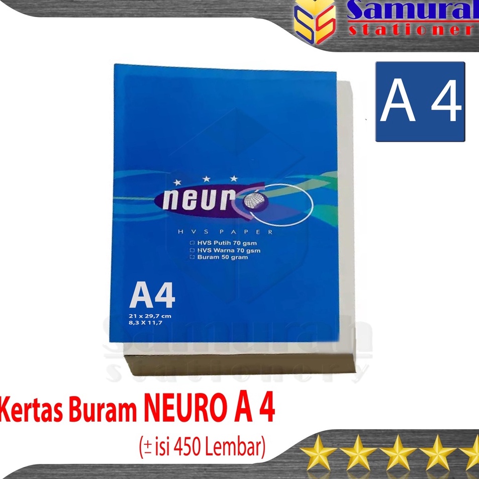 

Segera Cek Kertas Buram Neuro A4 Gramatur 5 gsm Kertas Koran Polos A4 Merk Neuro Ukuran 21 x 297 mm Kemasan Pak Plastik