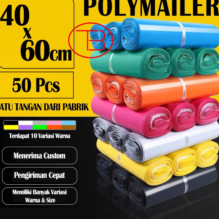 

Borong Buruan Kantong Plastik 4X6CM Packing Olshop Polymailer Warna ISI 5pcs Lem Kuat Lentur Anti Sobek Premium