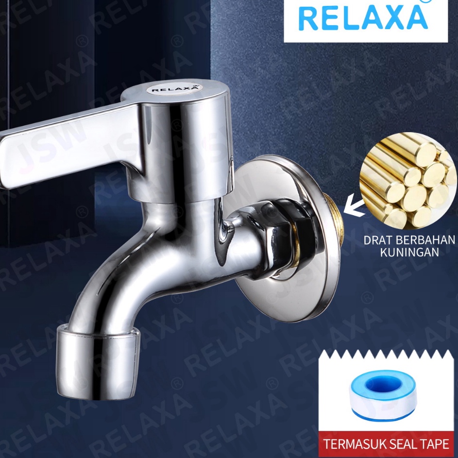 STOK HABIS Kran Air Bak Mandi Kran Bathroom Chrome Untuk Kamar Mandi Wastafel Bahan Berkualitas Ting