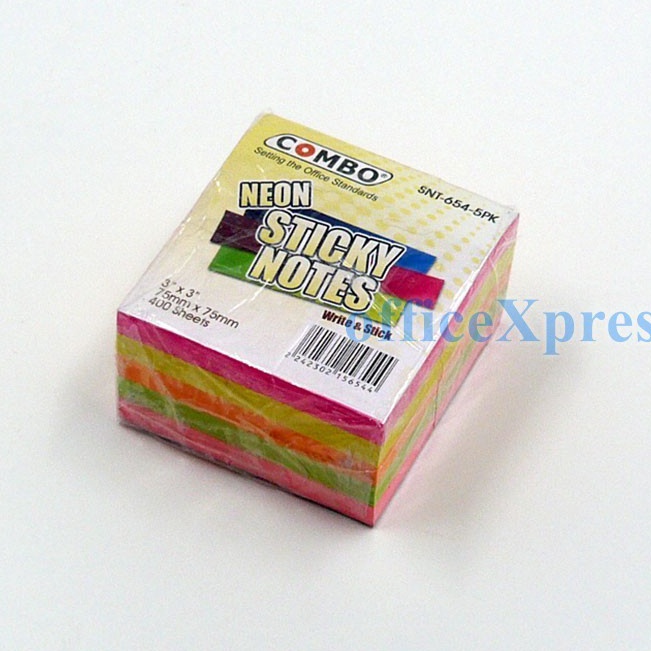 

Sedang Trend Combo Sticky Notes Memo SNT6545PK Neon 3x3