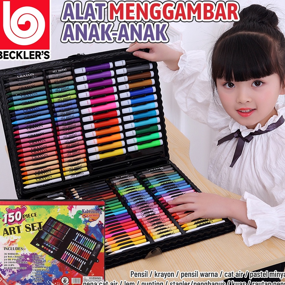 

Murah Pembelian Becklers Alat Menggambar Crayon Set 15 PCS Colouring set 15pcs Pensil Warna dan Alat Menggambar DIY