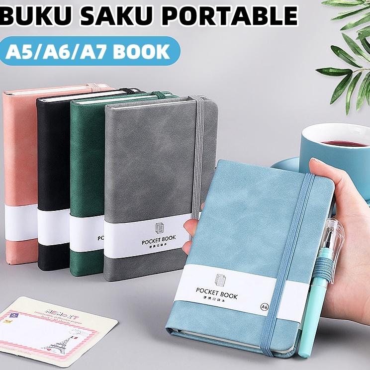 

Super Gaya Buku Notebook A6 Portable Mini Pocket Book A7 Notebook Buku A5