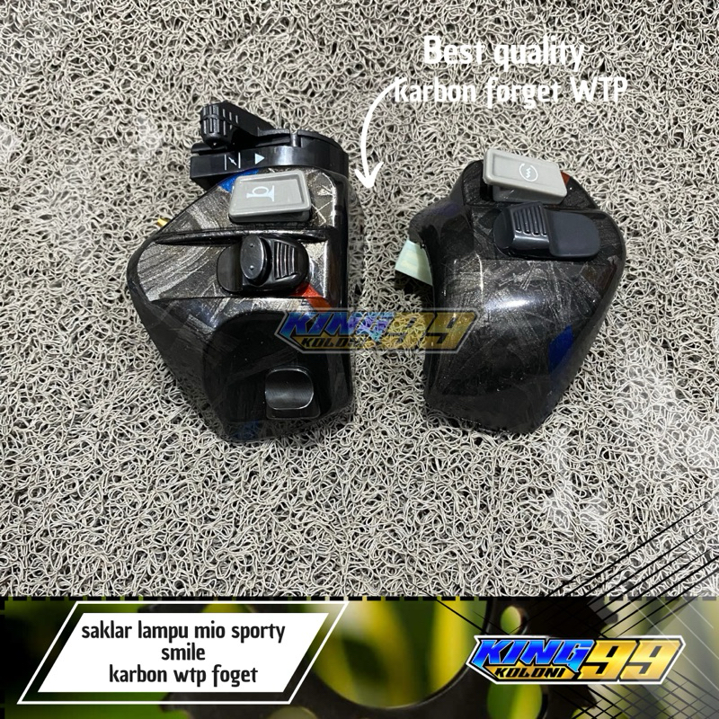 Saklar lampu kanan kiri mio sporty smile jupiter mx modif karbon carbon