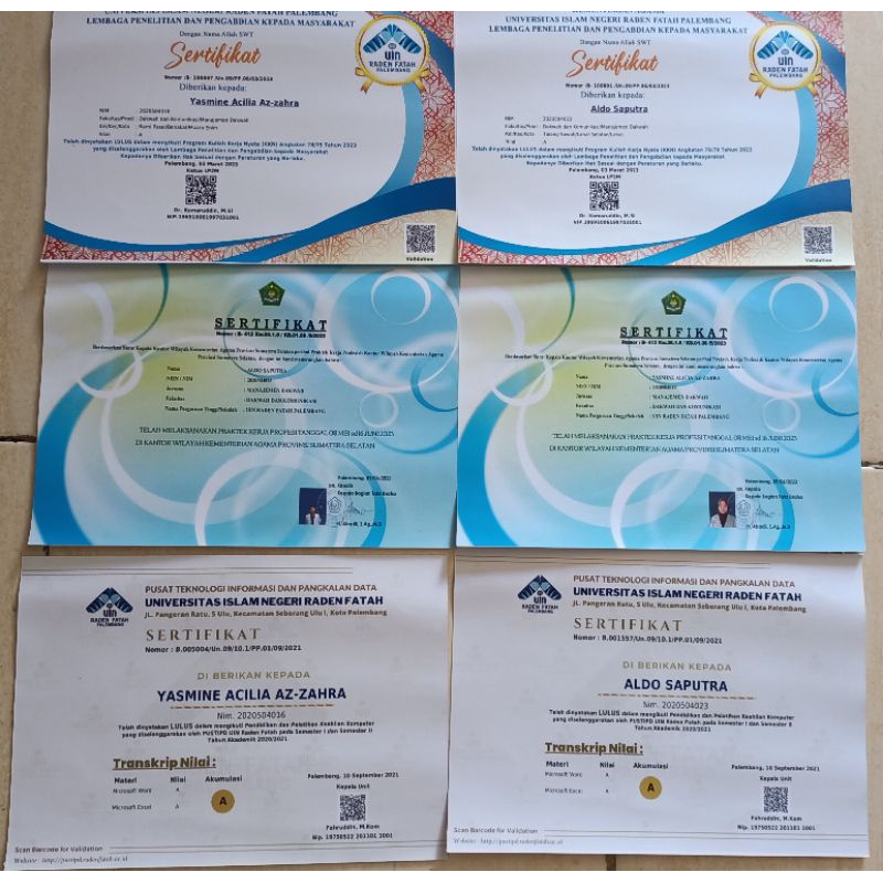 

Cetak Piagam/sertifikat kegiatan