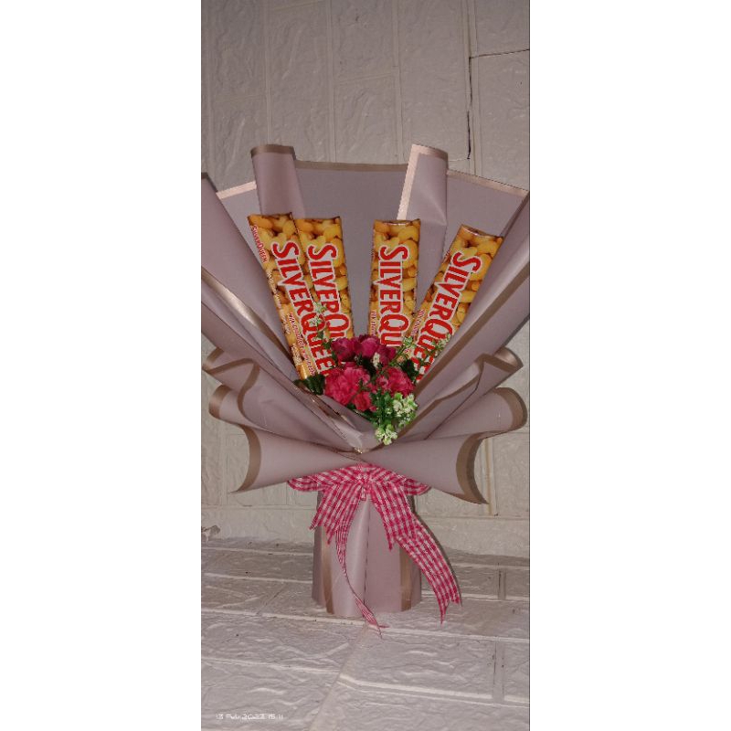 

bouquet/bucket coklat isi 4