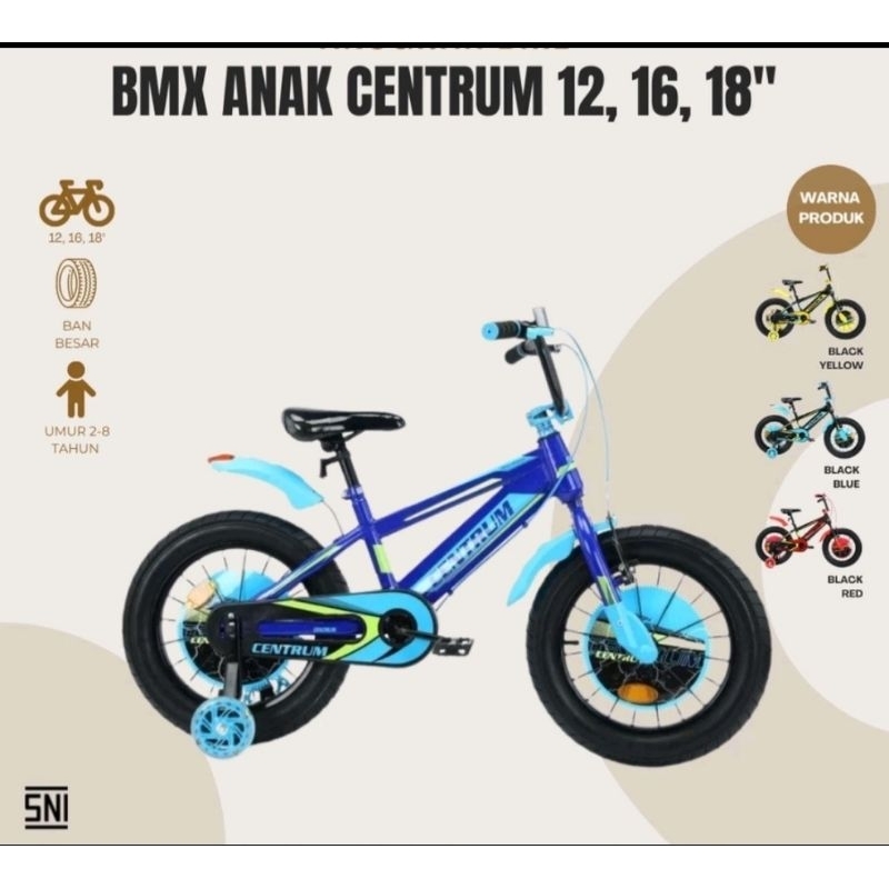 Sepeda BMX 12 16 18 inch Centrum CT 2006 8 9 CT 8625 2 8 9
