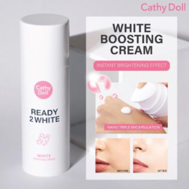 TERMURAH INSTANT TONE UP FACE CREAM CATHY DOLL Ready 2 WHITE BOOSTING CREAM ORIGINAL THAI SKINCARE T