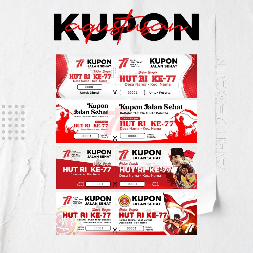 CETAK TIKET / KUPON / VOUCHER CUSTOME SATUAN