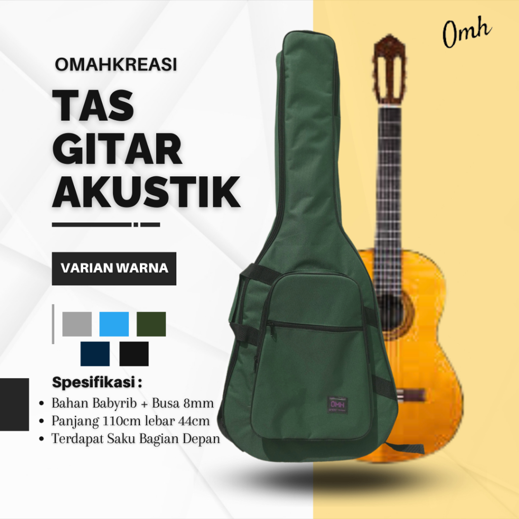 Tas Gitar Akustik Jumbo Busa Tebal / Softcase Sarung Gitar Akustik Jumbo Cort Yamaha - TGA